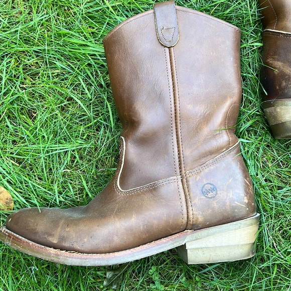 DOUBLE H RANCH WELLINGTON LEATHER WORK COWBOY BOOT double-h country made in USA - Picture 10 of 12